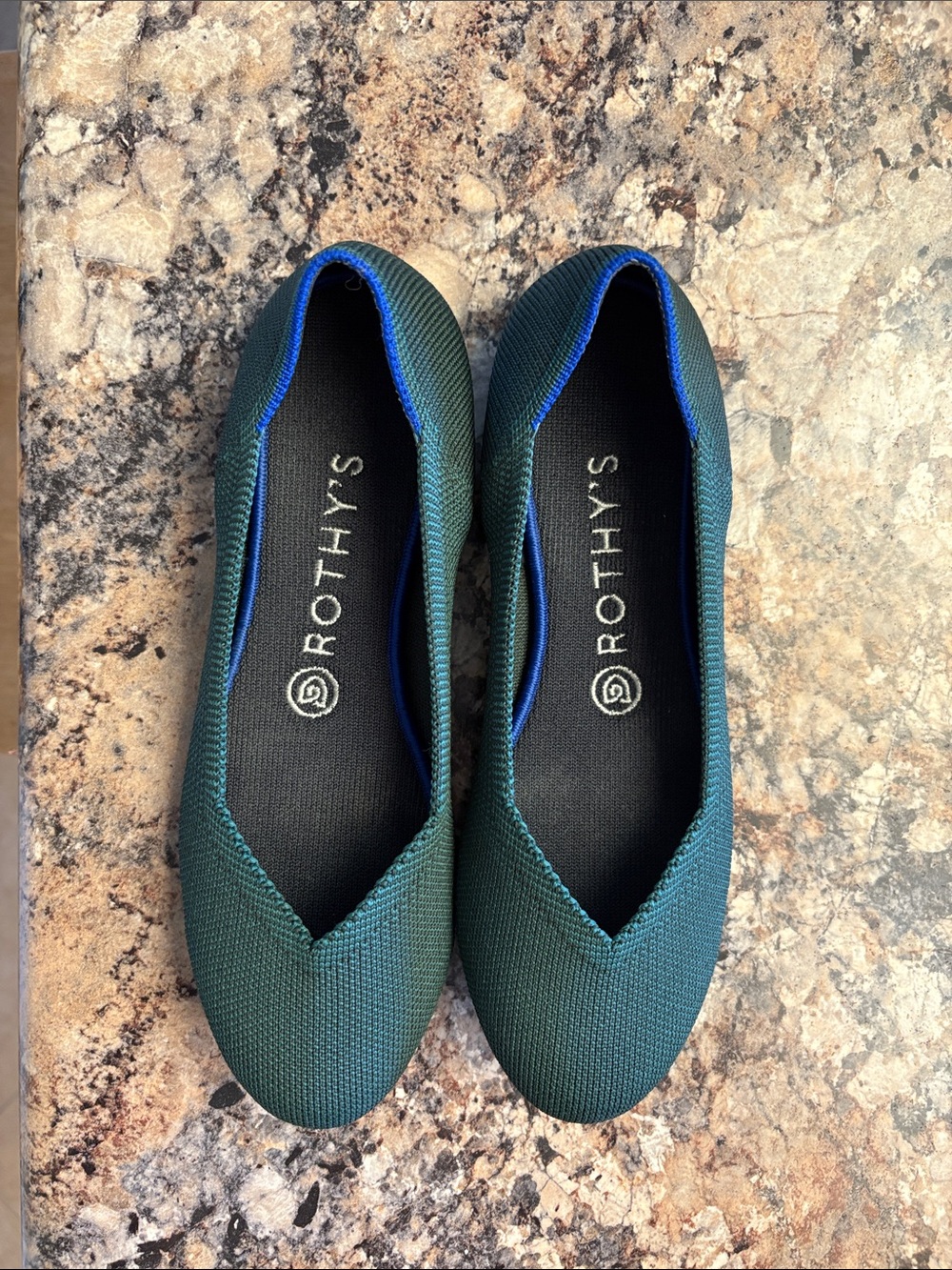 Rothy’s Emerald Green Flats.